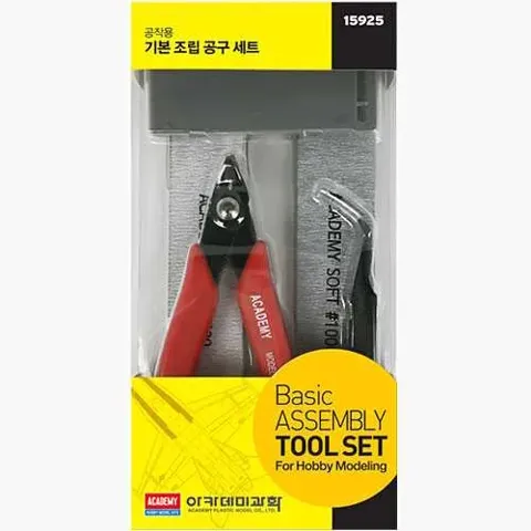 Balení Academy 15925 Basic Tool Set – základní sada modelářského nářadí