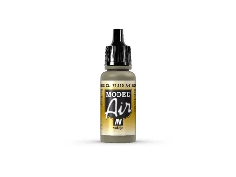 Lahvička akrylové barvy Vallejo Model Air 71415 A-21 světle šedohnědá 18 ml