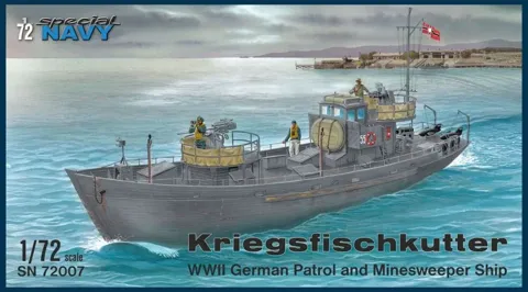 Krabice stavebnice Special Hobby SN72007 Kriegsfischkutter v měřítku 1/72
