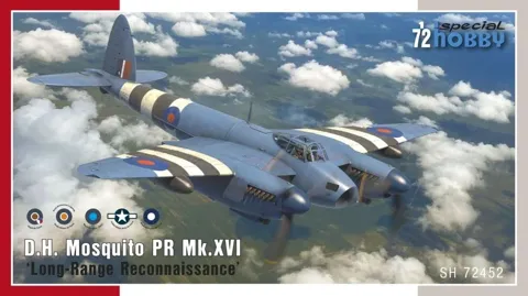 Krabice stavebnice Special Hobby SH72452 DH. Mosquito PR Mk.XVI v měřítku 1/72