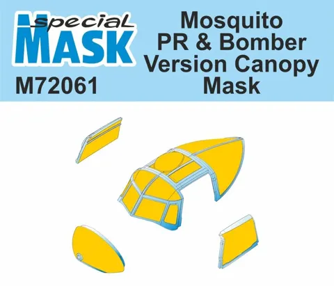 Maskovací sada Special Hobby M72061 pro prosklení a kola Mosquito PR a bombardér 1/72
