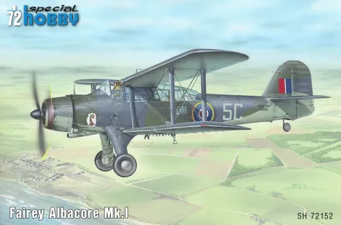Krabice stavebnice Special Hobby 1/72 Fairey Albacore Mk.I, kód SH72152