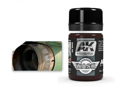 Lahvička enamelového washe AK Interactive AK2040 Enamel Air na výfuky, 35 ml
