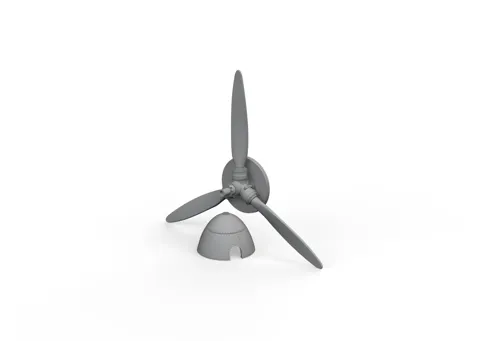 Doplňková sada Eduard 672313 Bf 109F vrtule rané verze PRINT 1/72, díly z 3D tisku