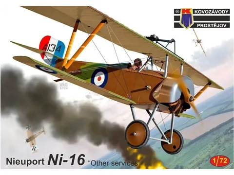 Krabice stavebnice Kovozávody Prostějov KPM0452 Nieuport Ni-16 Other services v měřítku 1/72