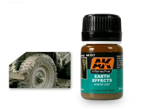 Lahvička emailového efektu AK Interactive Enamel Effects AK017 Earth Effects 35 ml