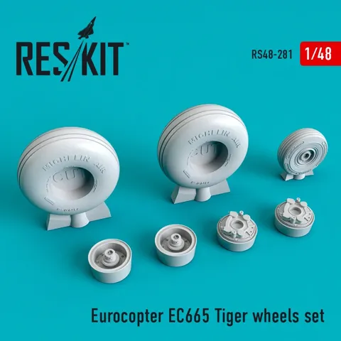 Sada kol Reskit RS48-0281 pro vrtulník Eurocopter EC665 Tiger v měřítku 1/48