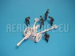 Sada figurek Aires F3010 německá obsluha děla v měřítku 1/35, pět postav