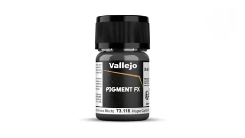 Dóza práškového pigmentu Vallejo Pigment FX 73116 karbonová černá (Carbon Black) 35 ml