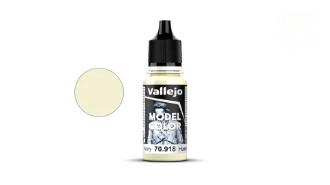Lahvička akrylové barvy Vallejo Model Color 70918 slonovinová matná, 18 ml
