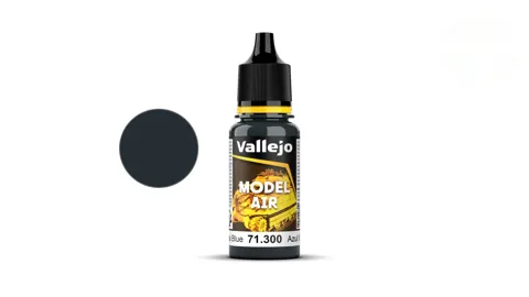 Kapací lahvička akrylové barvy Vallejo Model Air 71300 lesklá námořní modrá, 18 ml