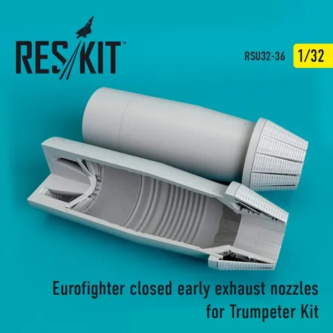 Sada výfukových trysek Reskit RSU32-0036 pro Eurofighter 1/32 pro stavebnici Trumpeter