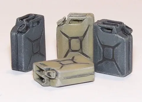 Resinové německé kanystry Plus Model EL050 v měřítku 1/35