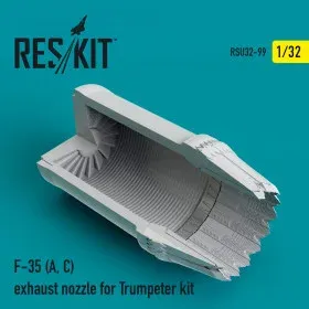 Doplňková sada Reskit RSU32-0099 výfuková tryska F-35 (A, C) v měřítku 1/32 pro stavebnici Trumpeter
