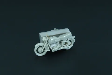Resinová stavebnice Hauler HLR87193 BMW R 69 s postranním vozíkem Steib LT 200 v měřítku 1/87