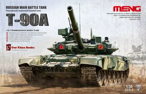 Krabice plastové stavebnice Meng TS-006 ruský tank T-90A v měřítku 1/35