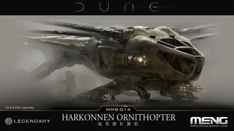 Plastiková stavebnice Meng MMS-014 Harkonnen Ornithopter z filmu Dune