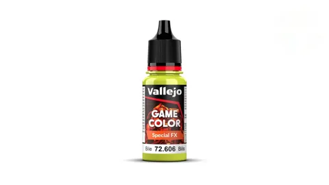 Lahvička akrylové barvy Vallejo Game Color Special FX 72606 žluč (Bile) 18 ml