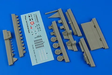 Aires 720006 letištní přívěs F-2A s ocelovou plošinou v měřítku 1/72