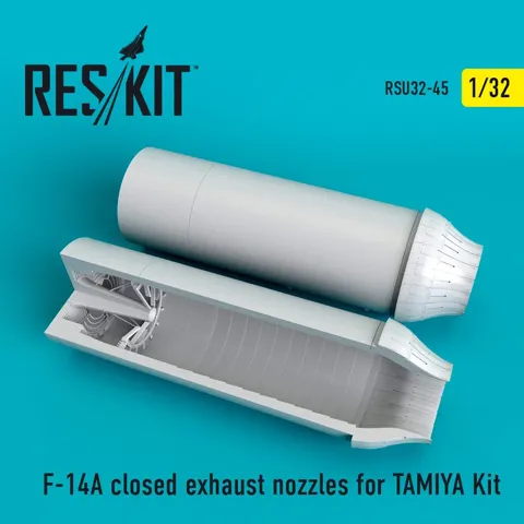 Sada zavřených výfukových trysek Reskit RSU32-0045 pro F-14A Tomcat Tamiya 1/32