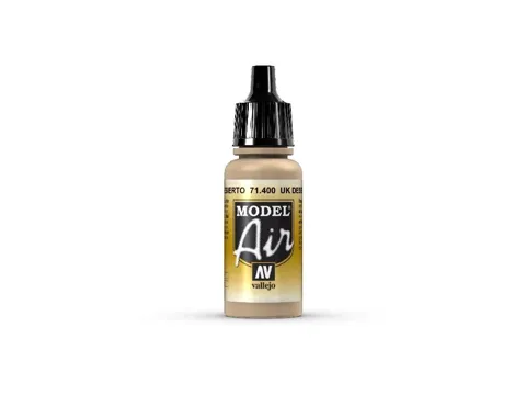Lahvička akrylové barvy Vallejo Model Air 71400 americká pouštní růžová (US Desert Pink)
