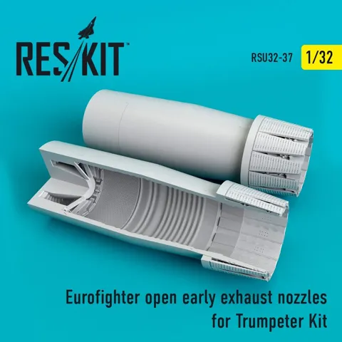 Sada výfukových trysek Reskit RSU32-0037 pro Eurofighter 1/32, stavebnice Trumpeter