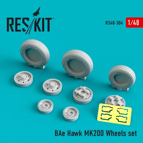 Sada kol Reskit RS48-0304 pro BAe Hawk MK200 v měřítku 1/48