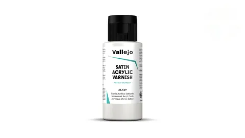 Lahvička Vallejo Varnish 26519 saténový lak (Satin Varnish) 60 ml