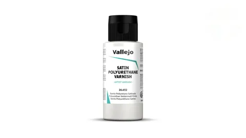 Lahvička Vallejo Varnish 26652 saténový polyuretanový lak 60 ml
