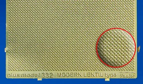 Aršík fotoleptu Plus Model 332 s moderním čočkovým reliéfem plechu v měřítku 1/35