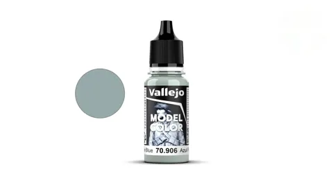 Lahvička akrylové barvy Vallejo Model Color 70906 světle modrá matná 18 ml