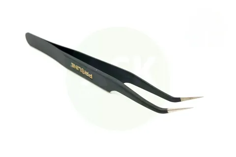 Zahnutá pinzeta Proline 46982 z nerezové oceli, délka 115 mm