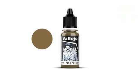 Lahvička akrylové barvy Vallejo Model Color 70879 zelenohnědá matná 18 ml