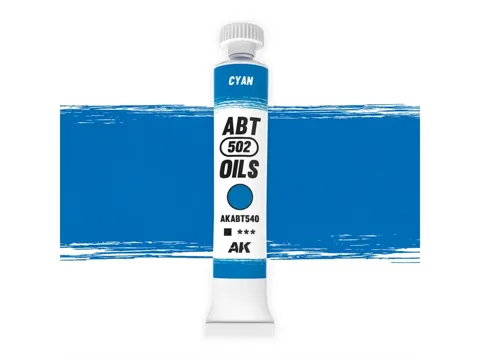 Tuba olejové barvy AK Interactive AKABT540 Oil Paints azurová 20 ml