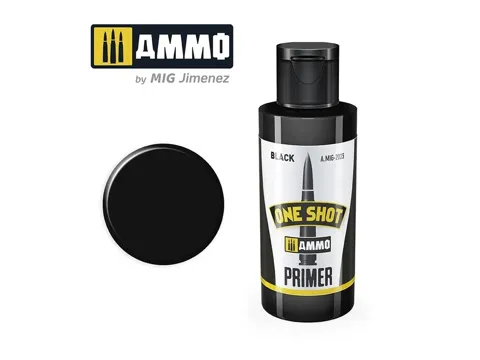 Lahvička základového primeru AMMO Mig A.MIG-2023 One Shot Primer černý