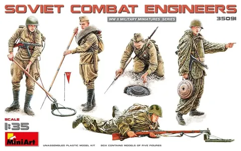MiniArt 35091 sovětští bojoví ženisté 1/35 (5 figurek)