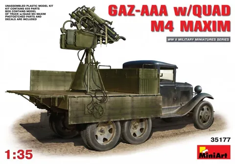 MiniArt 35177 GAZ-AAA s čtyřčetem kulometů M4 Maxim (1/35)