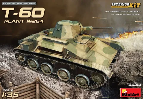 MiniArt 35219 T-60 sovětský lehký tank (závod č. 264, Stalingrad) Interior Kit (1/35)