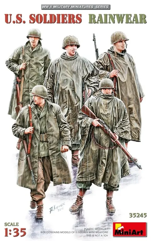 MiniArt 35245 američtí vojáci v pláštěnkách (1/35)