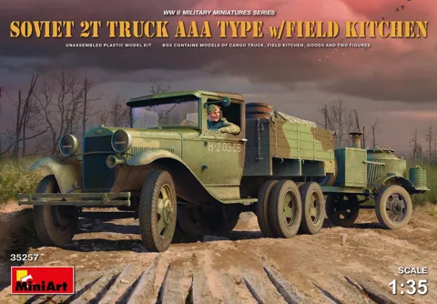 MiniArt 35257 1/35 sovětský nákladní automobil AAA s polní kuchyní