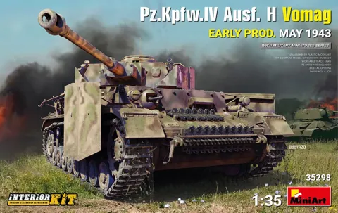 MiniArt 35298 Pz.Kpfw.IV Ausf. H Vomag raná produkce, květen 1943, Interior Kit (1/35)