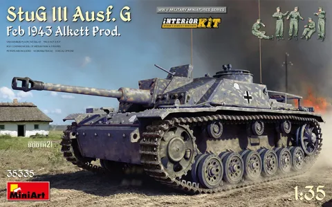 MiniArt 35335 StuG III Ausf. G Alkett Prod. Feb 1943 s interiérem (1/35)