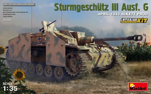 MiniArt 35338 Sturmgeschütz III Ausf. G Alkett Prod. duben 1943 Interior Kit (1/35)