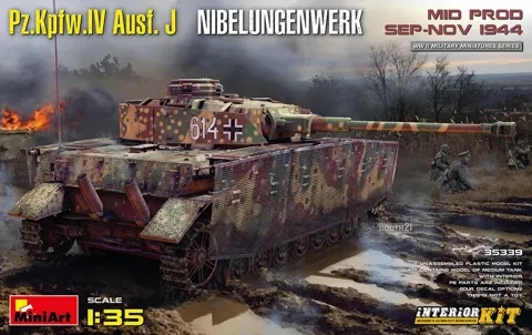 MiniArt 35339 Pz.Kpfw.IV Ausf. J Nibelungenwerk střední výroba (září–listopad 1944) Interior Kit (1/35)