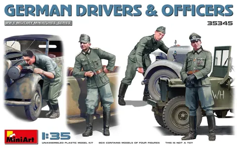 MiniArt 35345 němečtí řidiči a důstojníci (1/35)