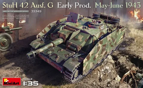 MiniArt 35349 StuH 42 Ausf. G Early Prod, rané provedení (květen–červen 1943), 1/35