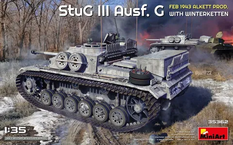 MiniArt 35362 1/35 StuG III Ausf. G Alkett Prod. únor 1943 s pásy Winterketten