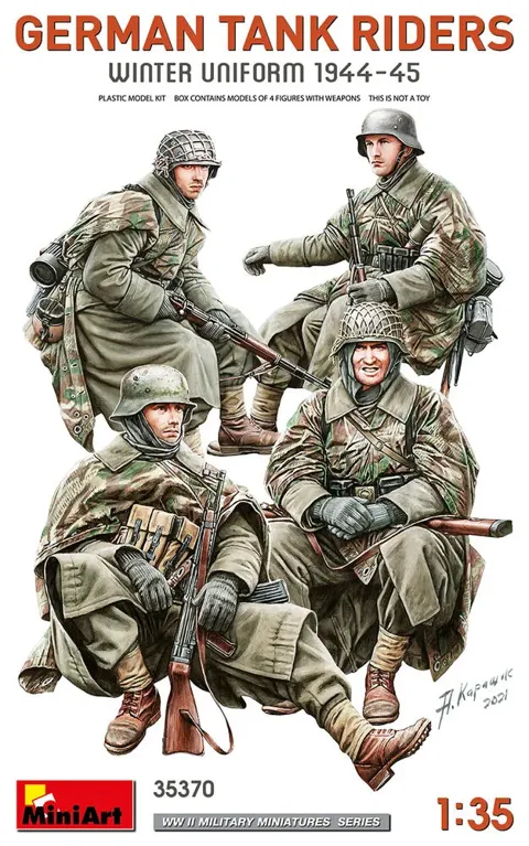 MiniArt 35370 němečtí tankoví desantníci (Tank Riders) v zimní uniformě 1944–45 (1/35)
