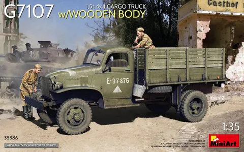 MiniArt 35386 1/35 nákladní vůz G7107 1,5t 4x4 s dřevěnou korbou