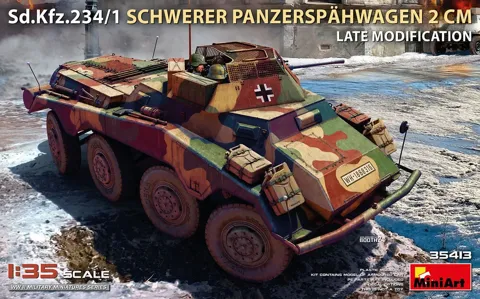 MiniArt 35413 Sd.Kfz.234/1 Schwerer Panzerspähwagen (2 cm) Late Mod (1/35)